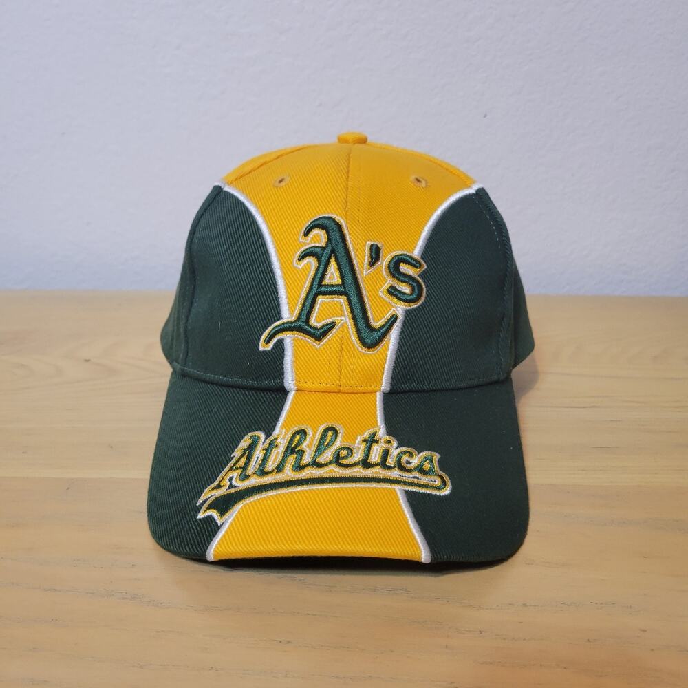 Vintage Oakland Athletics Snapback Hat Rare Embroidered Brim Genuine MLB Merch - Picture 8 of 11
